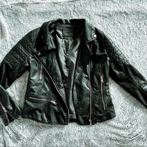 Blank NYC Black Faux Leather Moto Jacket